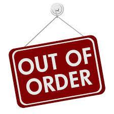 Out of order